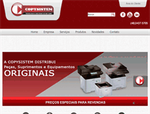 Tablet Screenshot of copysistem.com.br